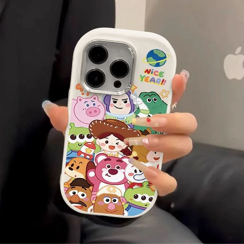 草莓熊金属框苹果华为荣耀vivo小米oppo手机壳卡通iPhone15