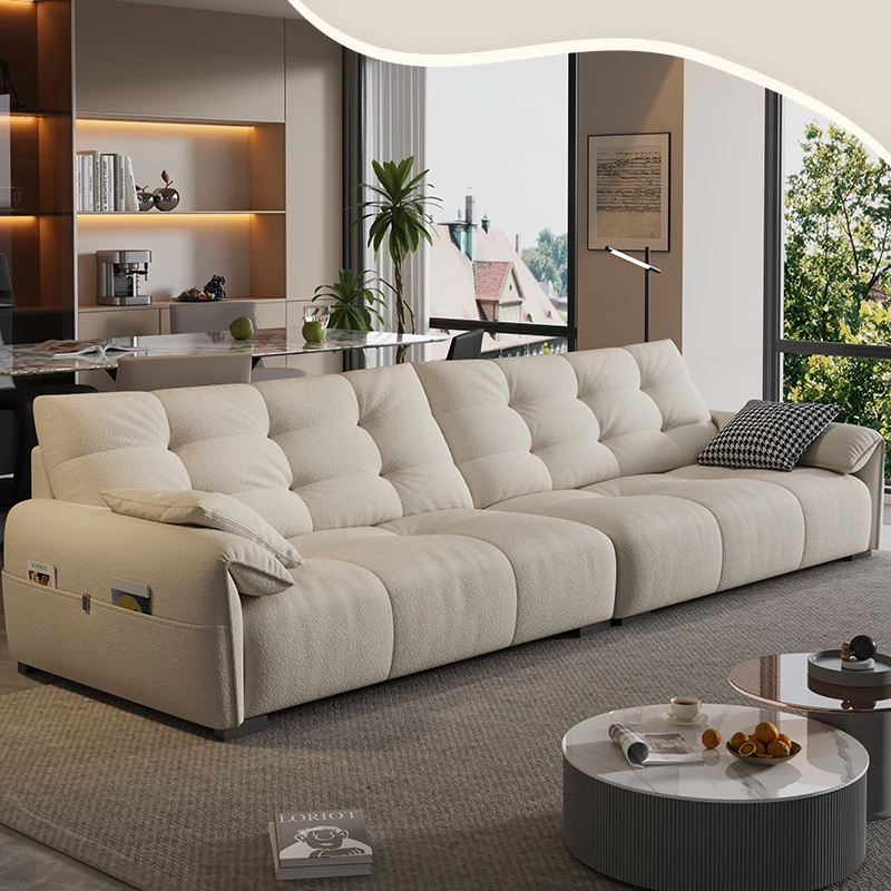 雪尼尔绒布艺沙发大象耳朵仿棉麻面料大小户型客厅现代简约沙发