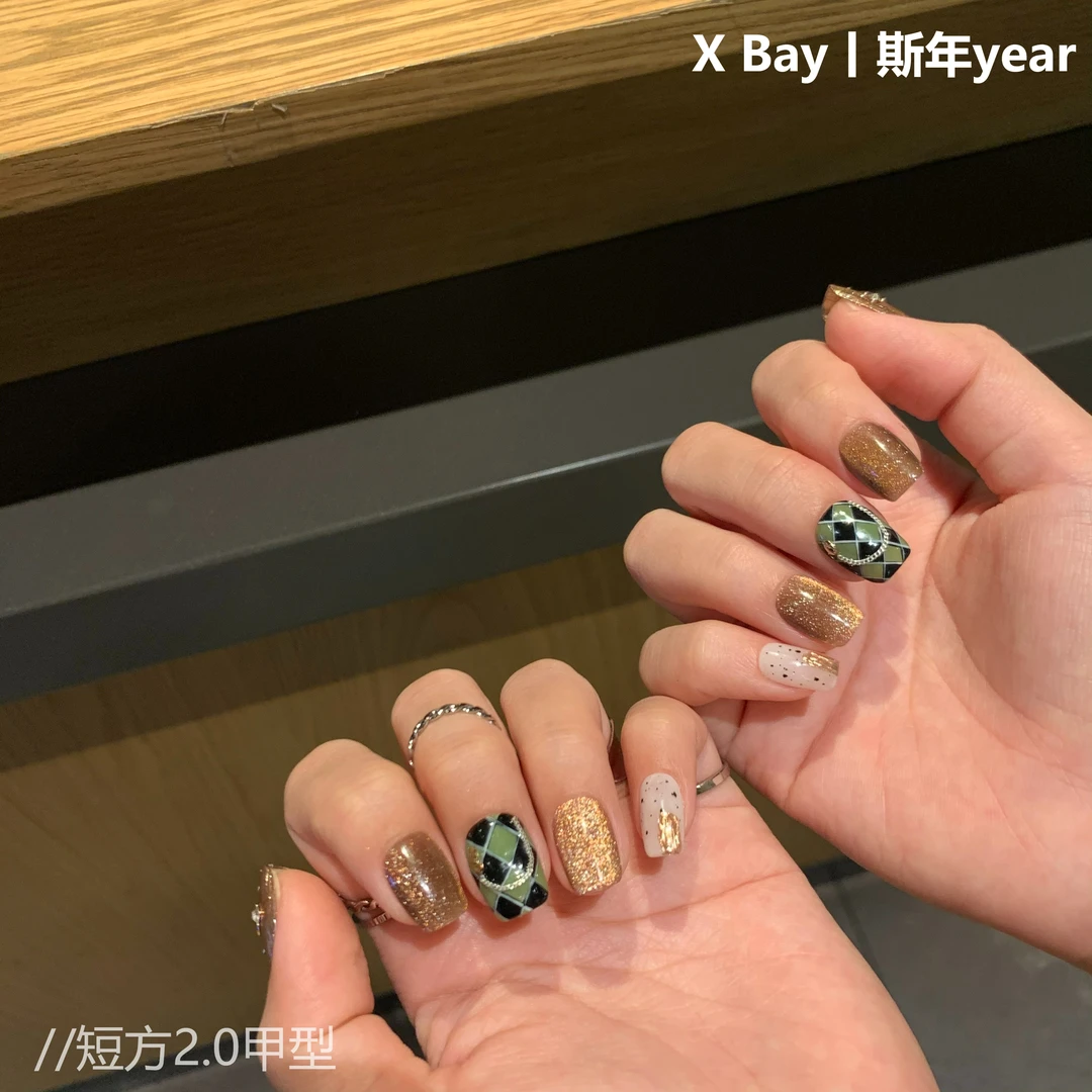 「斯年」X Bay-Nail设计丨纯手工定制穿戴甲/可拆卸美甲短甲小众