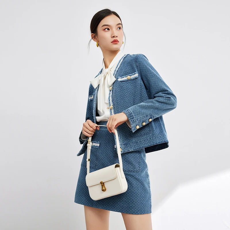 MOFAN摩凡秋新款牛仔蓝短外套MBW354032