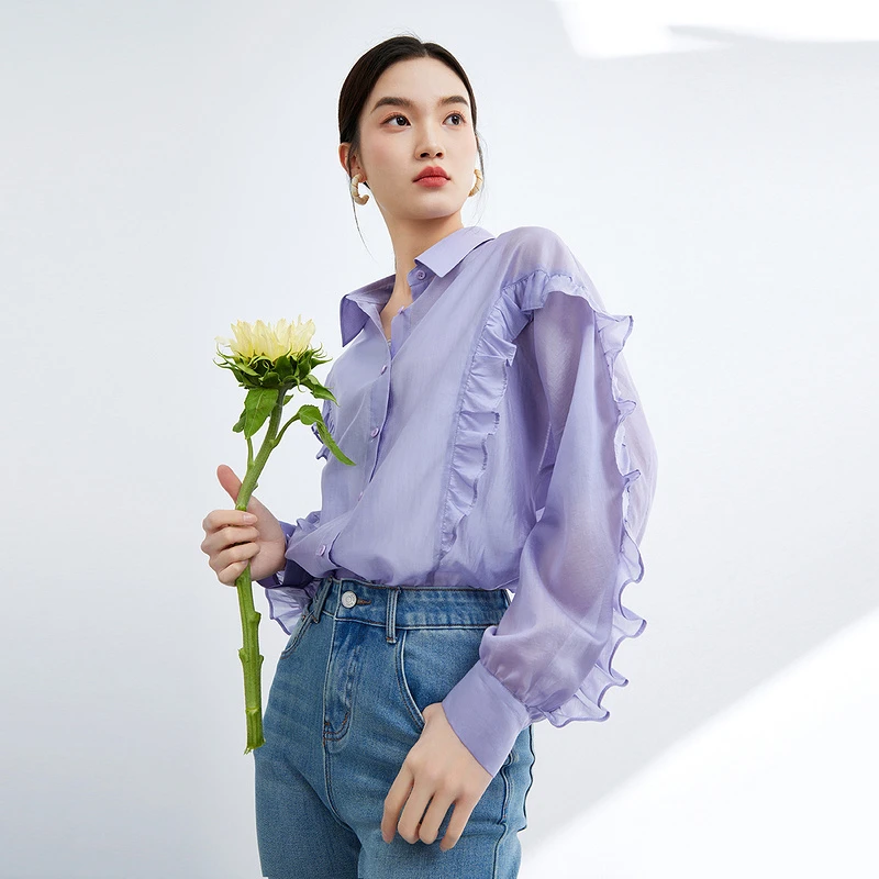 【彩彩专属】MOFAN摩凡夏新款生机绿衬衫MDC362837