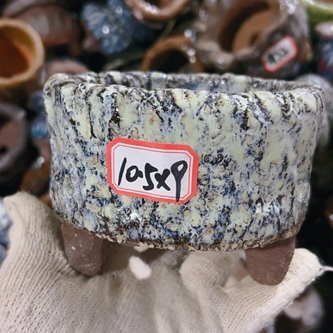 红陶粗陶花盆手工