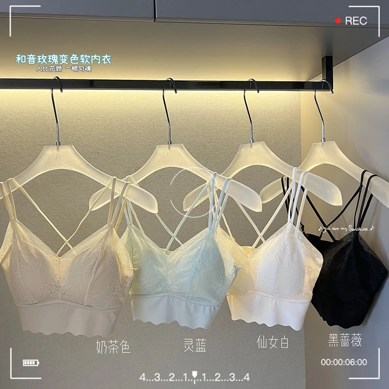 乳胶内衣女小胸聚拢收副乳防下垂胸罩夏季美背抹胸裹胸无钢圈文胸