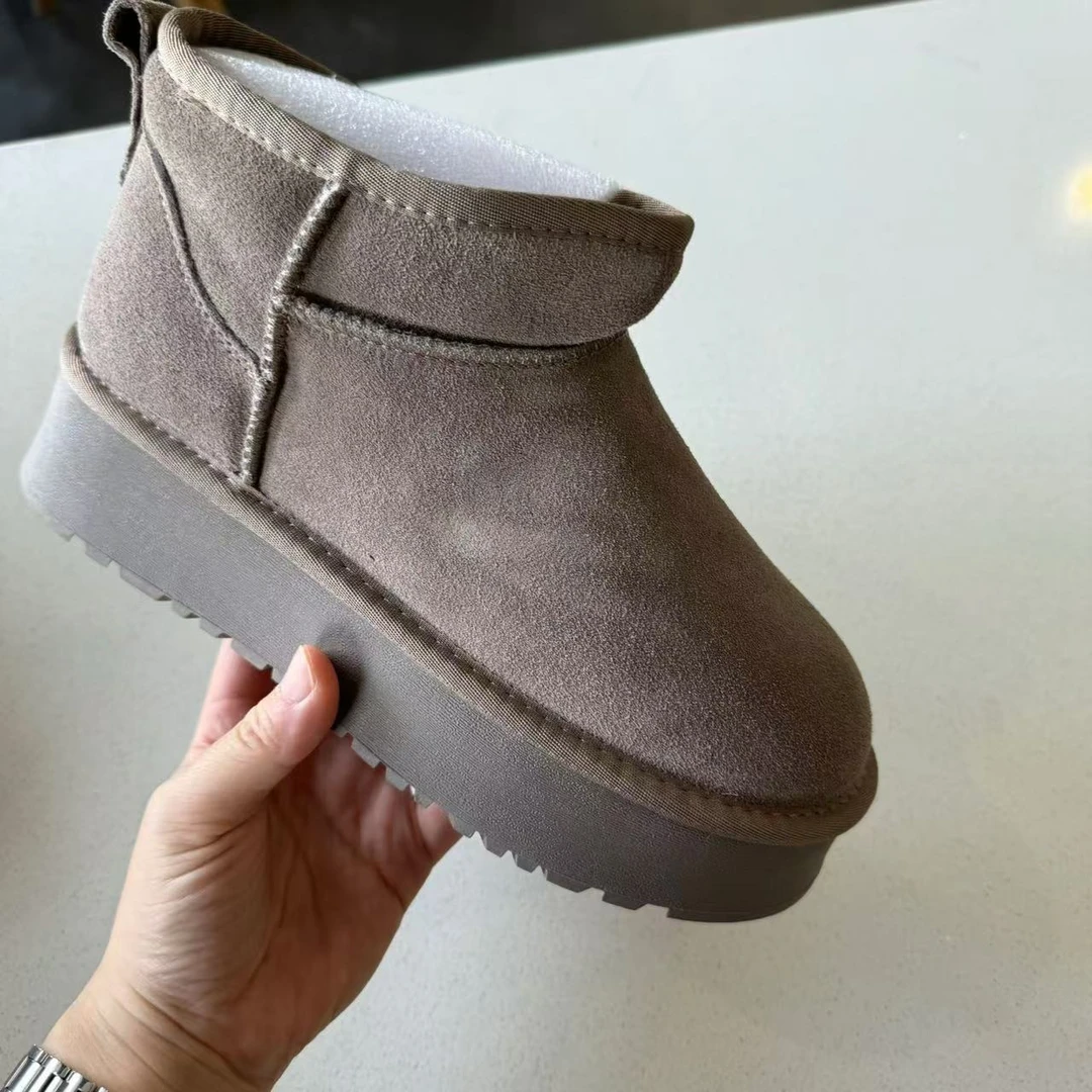 泡妈童装  冬季新款儿童男童女童亲子厚底休闲雪地靴9001