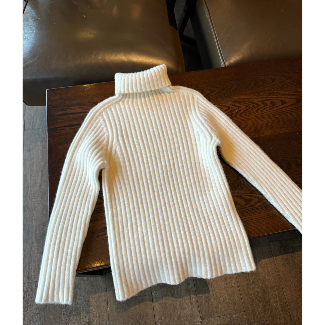 泡妈童装  儿童新款时尚套头高领男童女童毛衣24287