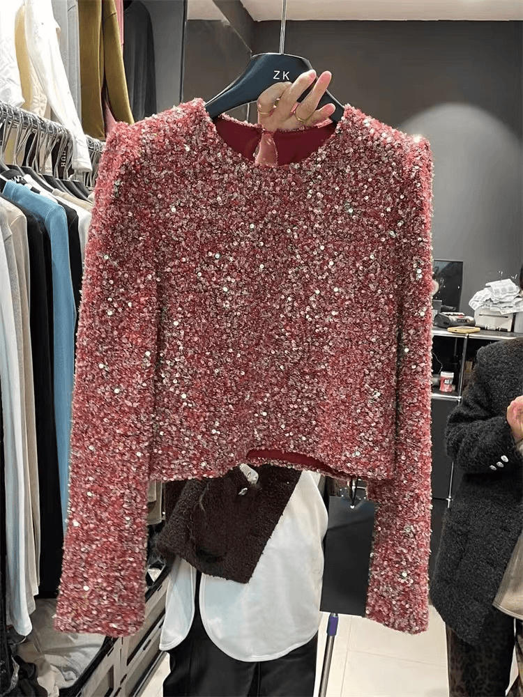 【微家大码】 麦 59066 四色闪闪上衣  （3-6） 冬季新款