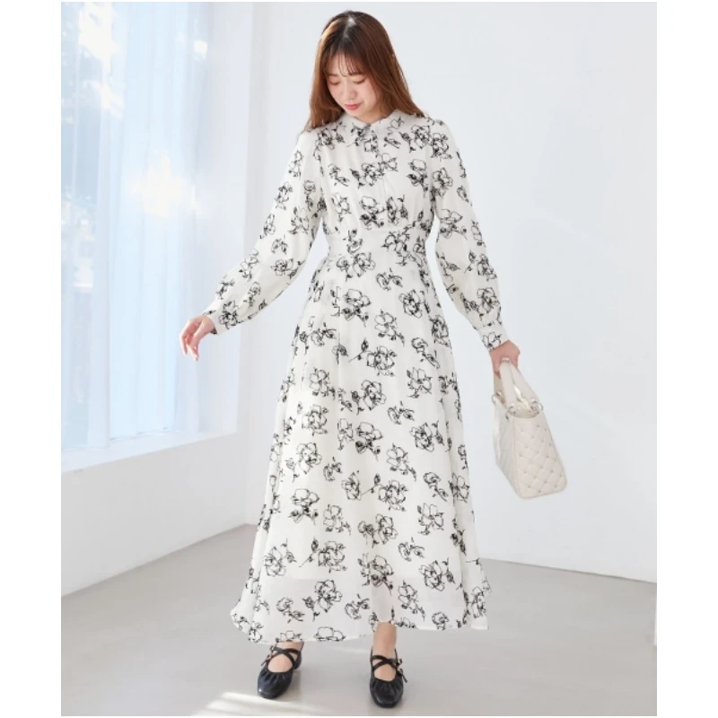 【MonTendre】 M 显瘦气质时尚收腰碎花修身优雅女装连衣裙