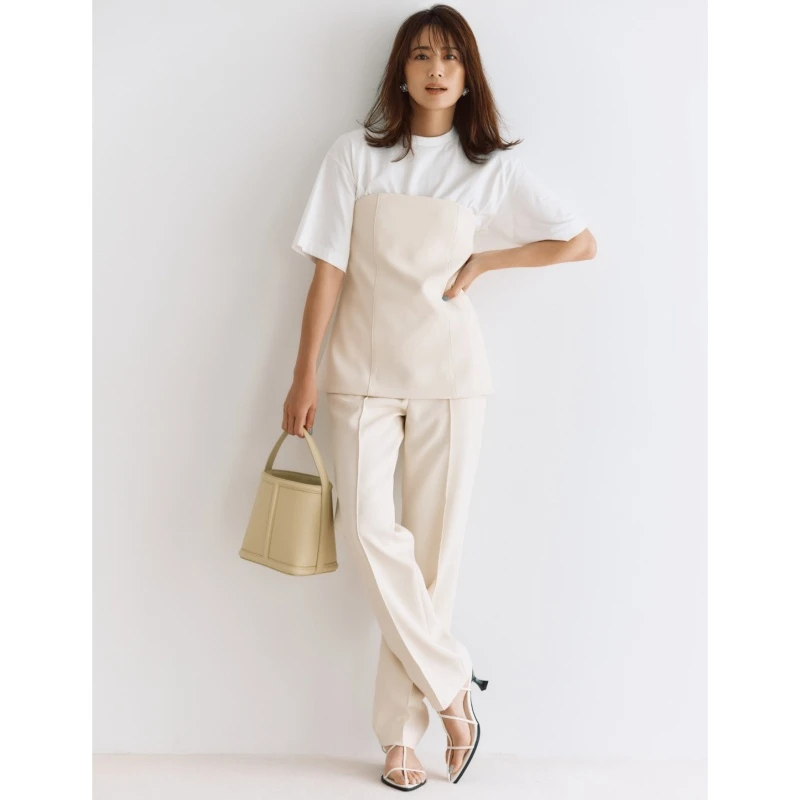 【MonTendre】春季新款 M 气质百搭显瘦胸衣休闲裤两件套