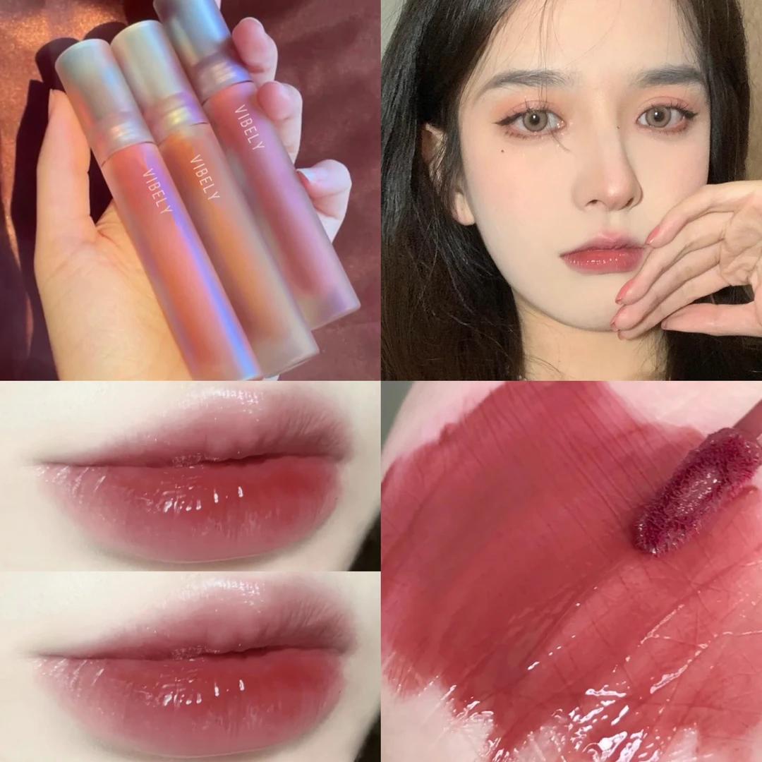 【小万万专属】贝壳镜面玻璃唇釉水光透镜唇彩唇蜜滋润口红学生显白