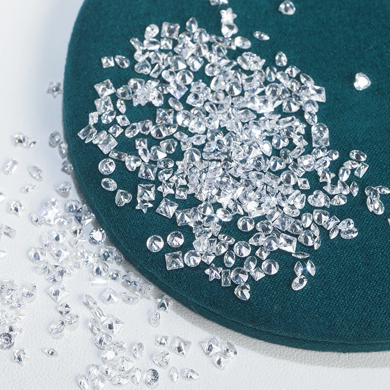 瑶瑶美甲饰品10A锆石小号混形状多款式100颗裸锆晶透超闪高品