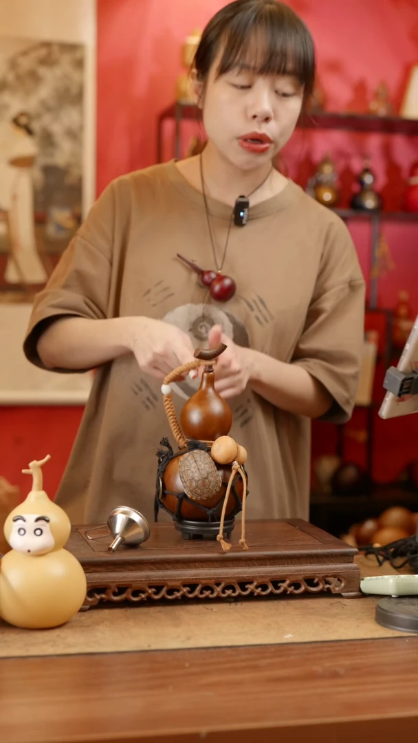 【闪购商品】精品天然大漆工艺防渗内胆酒葫芦~96