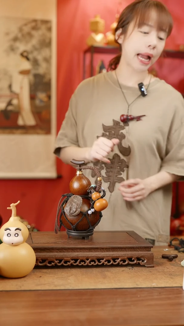 【闪购商品】96号精品天然大漆工艺防渗内胆酒葫芦~