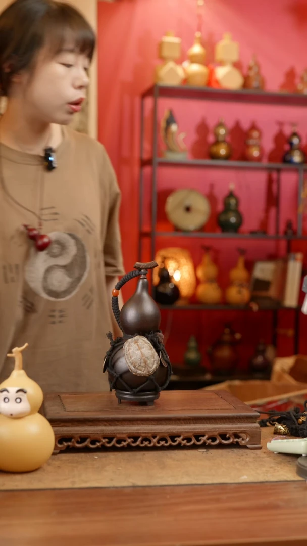 【闪购商品】209号精品天然大漆工艺防渗内胆酒葫芦~