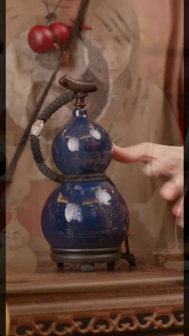 【闪购商品】434号精品天然大漆工艺防渗内胆酒葫芦~