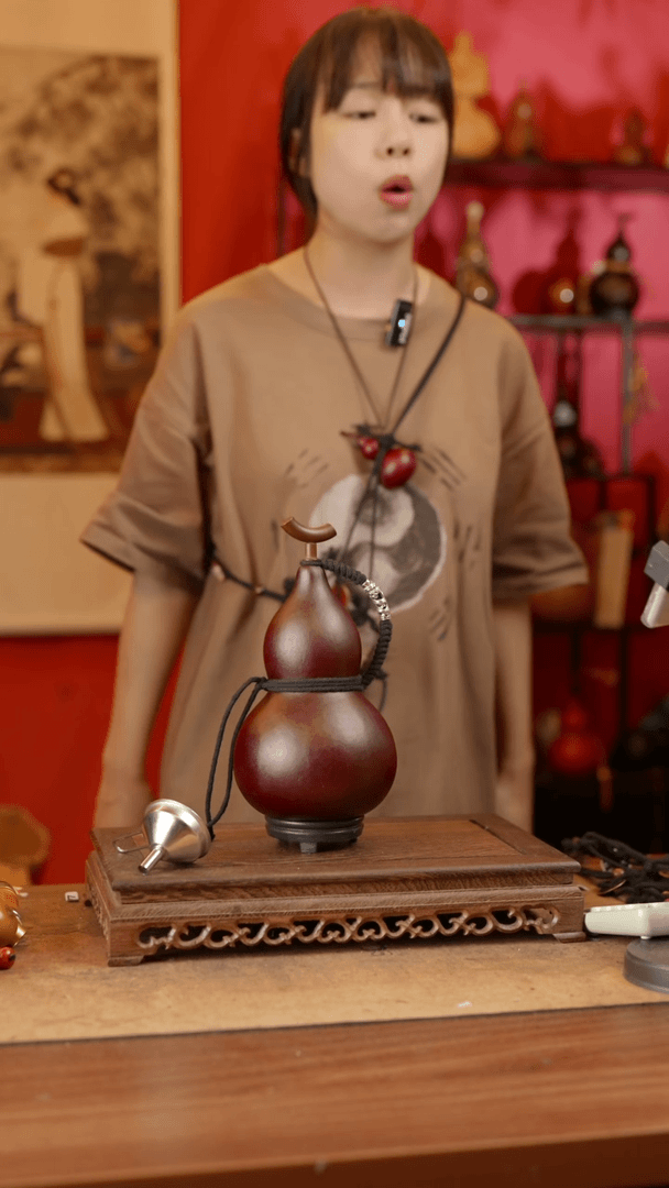 【闪购商品】精品天然大漆工艺防渗内胆酒葫芦~167