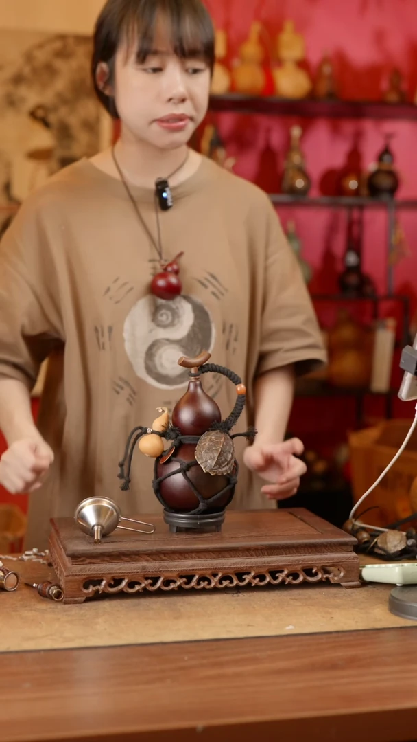 【闪购商品】精品天然大漆工艺防渗内胆酒葫芦~282