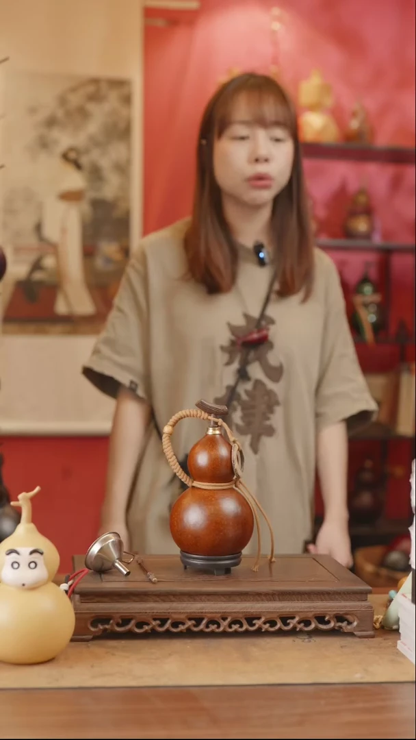 【闪购商品】216号精品天然大漆工艺防渗内胆酒葫芦~
