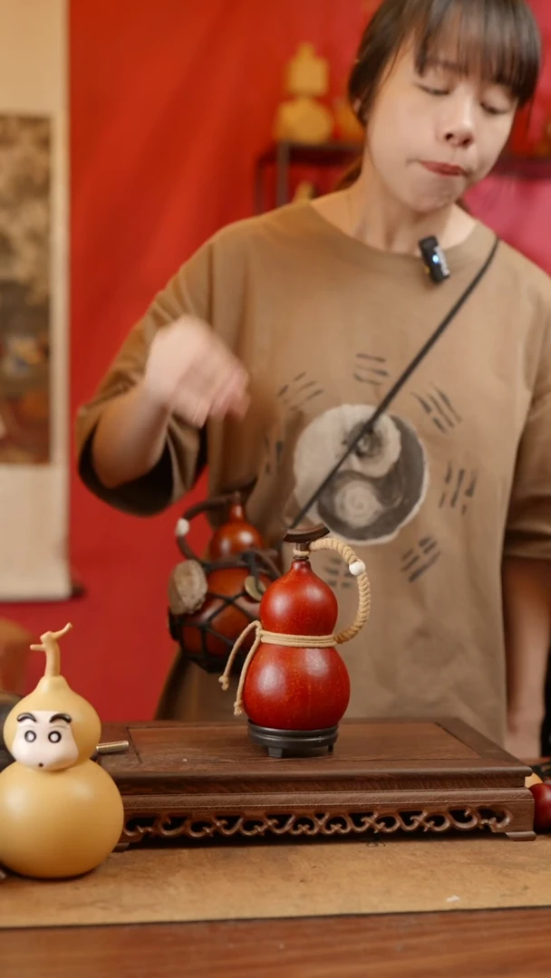【闪购商品】精品天然大漆工艺防渗内胆酒葫芦~432