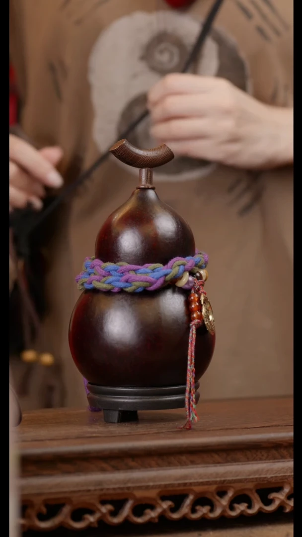 【闪购商品】140号精品天然大漆工艺防渗内胆酒葫芦~