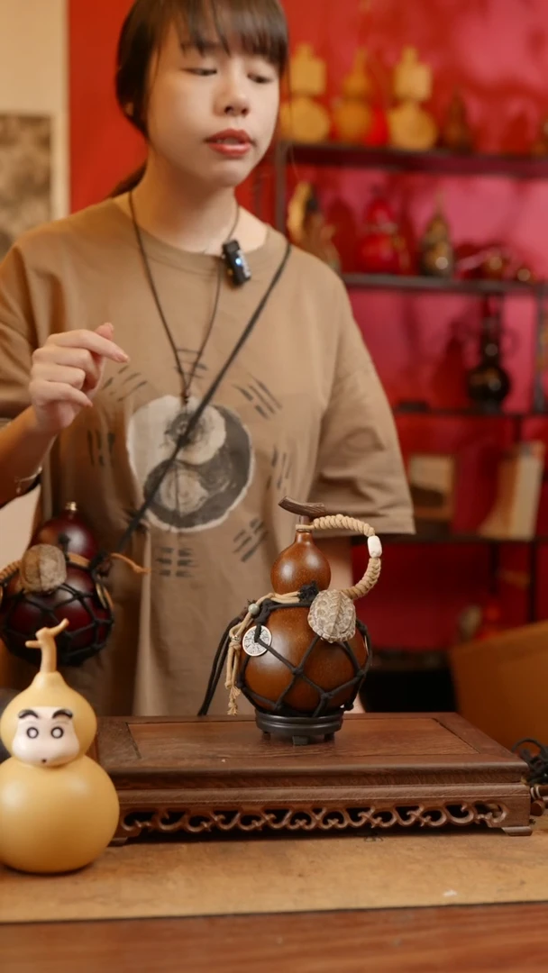 【闪购商品】精品天然大漆工艺防渗内胆酒葫芦~254