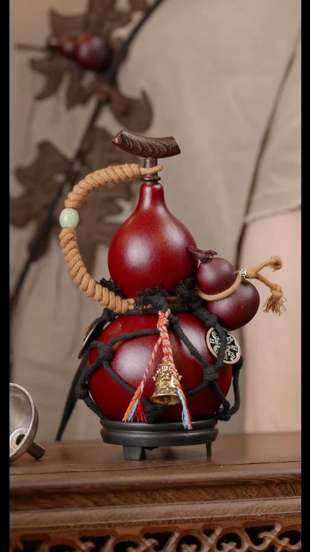 【闪购商品】51号精品天然大漆工艺防渗内胆酒葫芦~