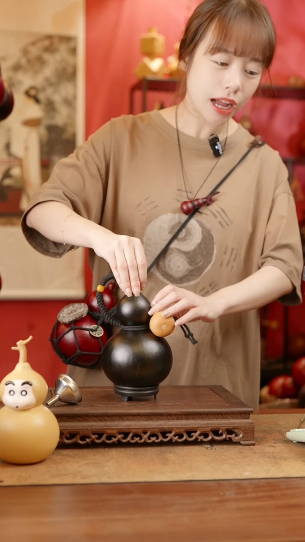 【闪购商品】40号精品天然大漆工艺防渗内胆酒葫芦~