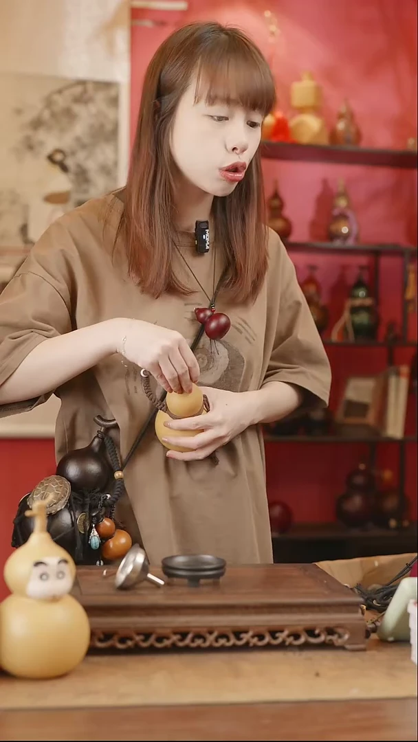 【闪购商品】338号精品天然大漆工艺防渗内胆酒葫芦~