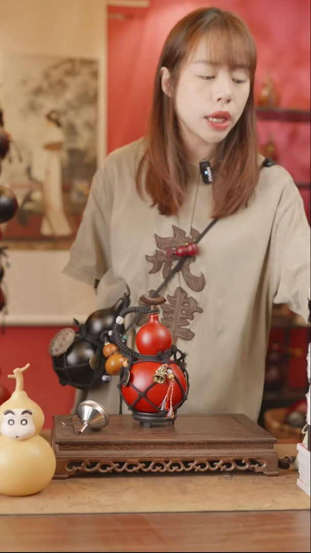 【闪购商品】64号精品天然大漆工艺防渗内胆酒葫芦~