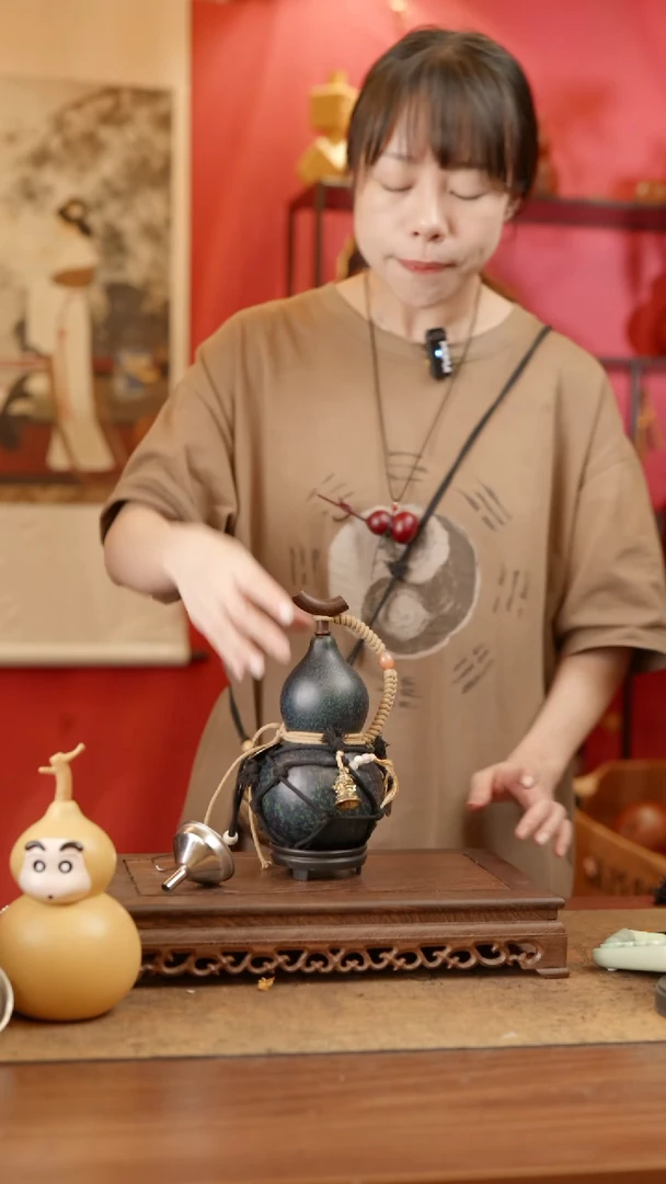 【闪购商品】400号精品天然大漆工艺防渗内胆酒葫芦~