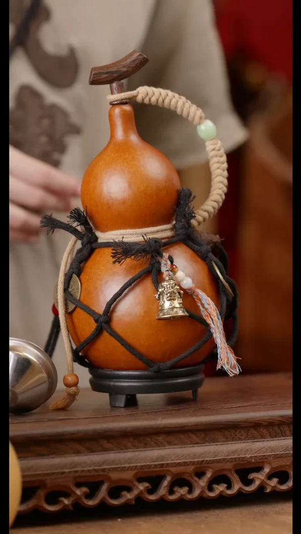 【闪购商品】191号精品天然大漆工艺防渗内胆酒葫芦~