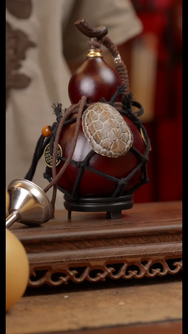 【闪购商品】13号精品天然大漆工艺防渗内胆酒葫芦~