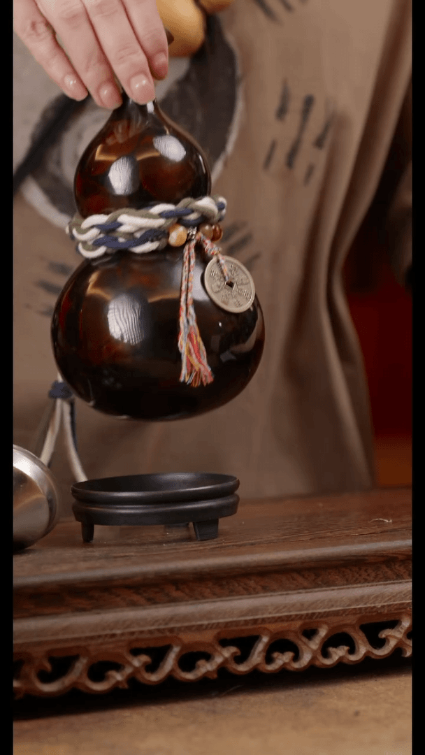 【闪购商品】精品天然大漆工艺防渗内胆酒葫芦~332