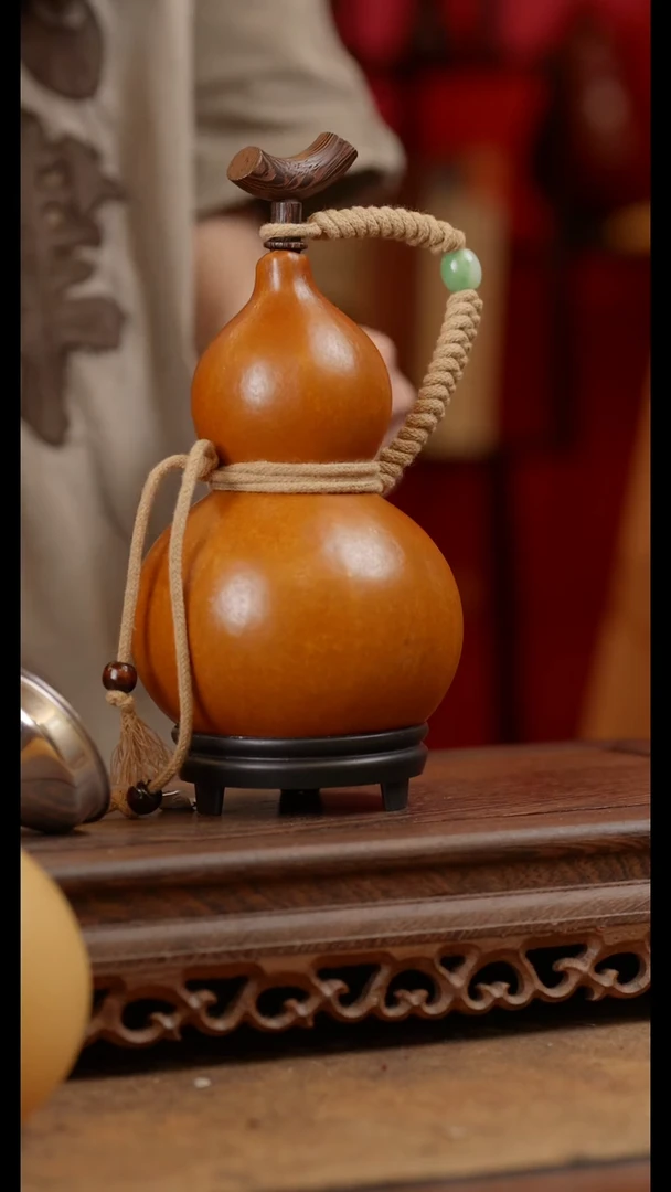 【闪购商品】124号精品天然大漆工艺防渗内胆酒葫芦~