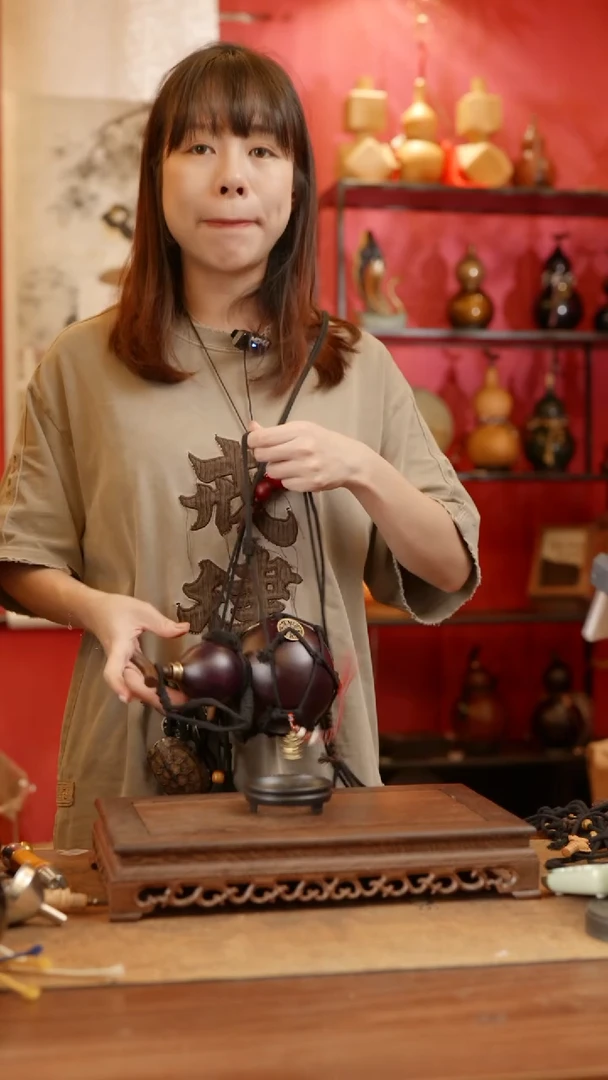 【闪购商品】159号精品天然大漆工艺防渗内胆酒葫芦~