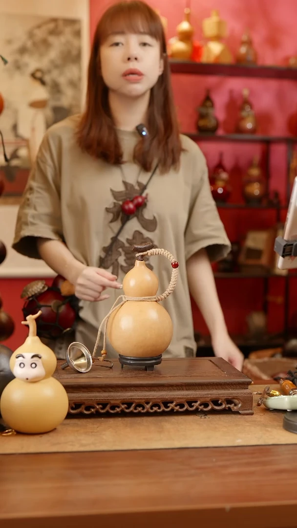 【闪购商品】84号精品天然大漆工艺防渗内胆酒葫芦~