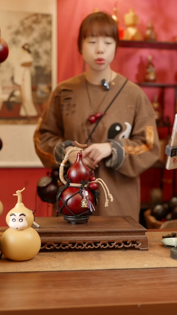 【闪购商品】72号精品天然大漆工艺防渗内胆酒葫芦~