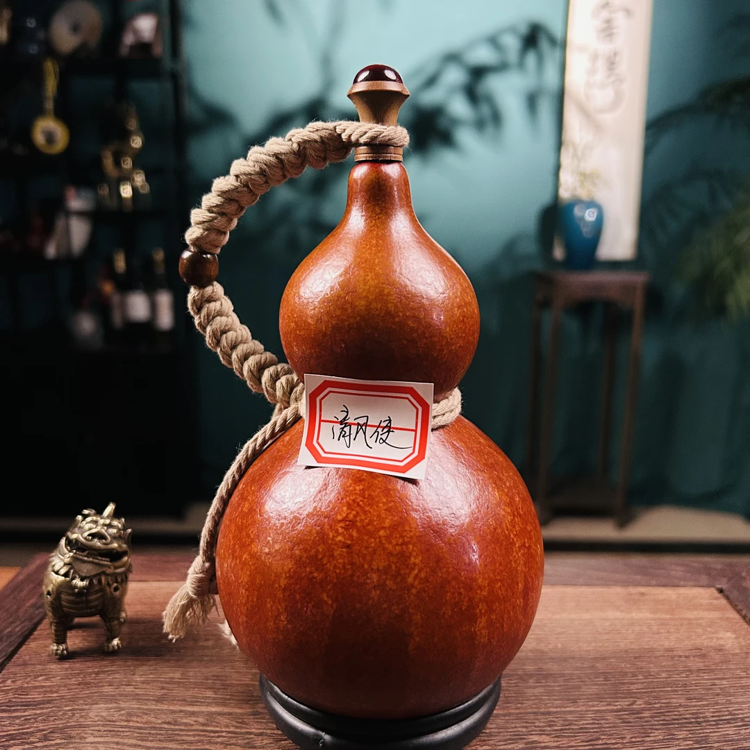 臻藏级 —【清风使】—【凌梦葫】正宗非遗大漆酒葫芦珍藏福禄摆件