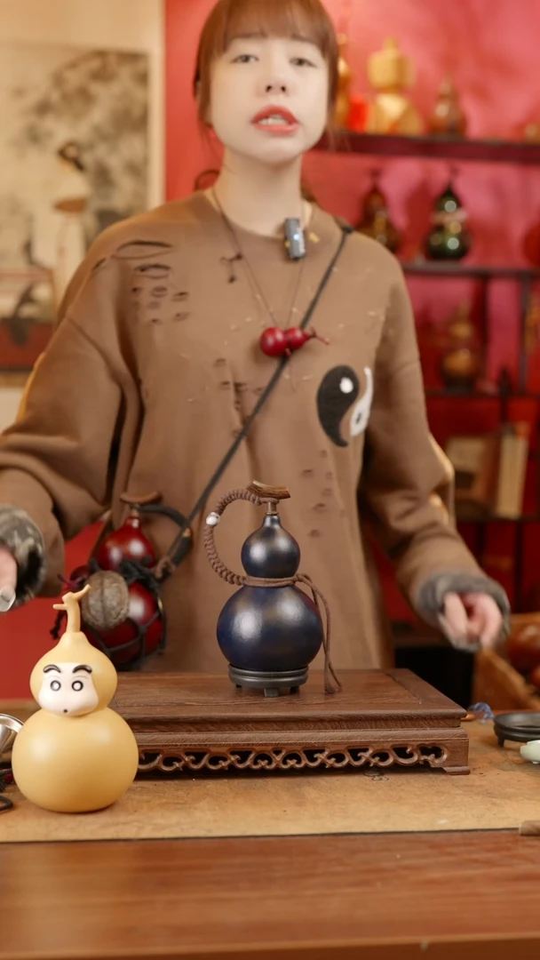 【闪购商品】16号精品天然大漆工艺防渗内胆酒葫芦~