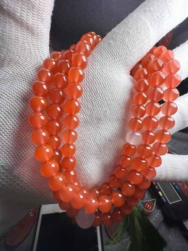 保山杨柳南红玛瑙～108珠串