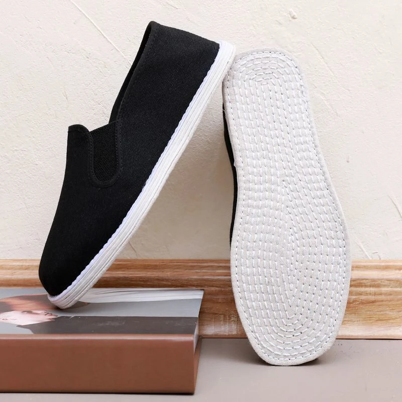 老北京布鞋男手工千层底布鞋男女款工作布底鞋透气吸汗休闲爸爸鞋