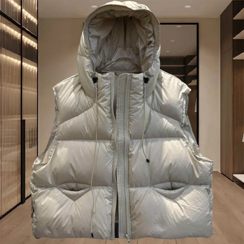 洋气高端别致马甲女2025秋冬新款轻薄保暖面包服马夹外套百搭背心