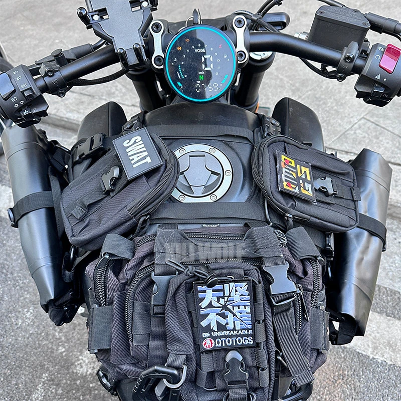 仿赛街车摩托车油箱包挂载油箱马甲巡航车油箱功能防水泼耐用耐磨