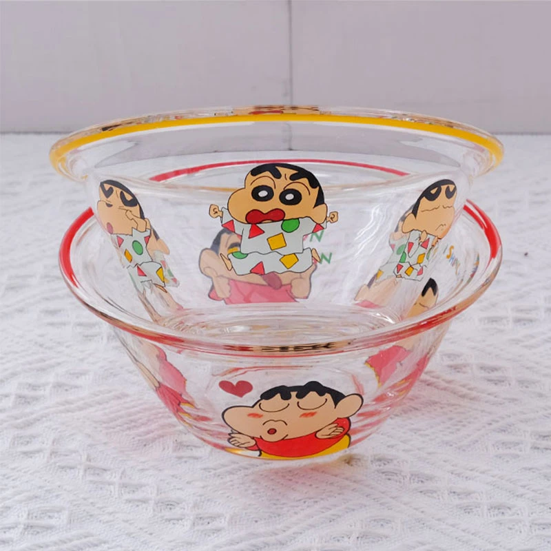 BKW卡通动漫周边玻璃碗家用沙拉碗泡面碗燕麦碗早餐碗耐高温餐具