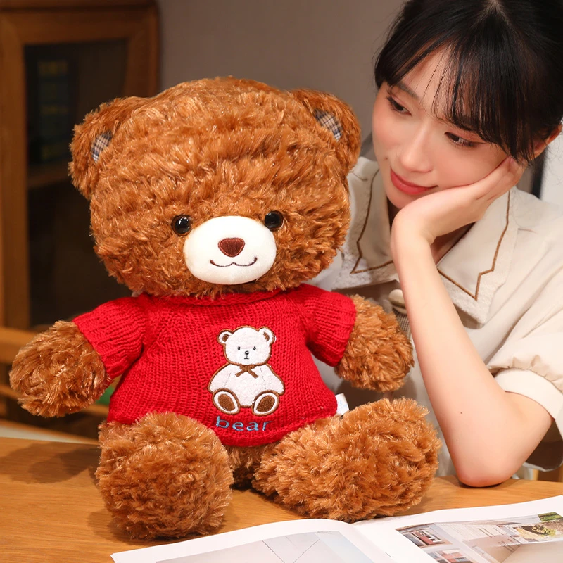 【小熊熊】可爱毛衣熊公仔泰迪熊毛绒玩具儿童睡觉抱枕娃娃生日礼物