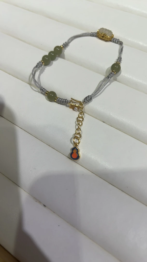 和田玉配饰手链-407D