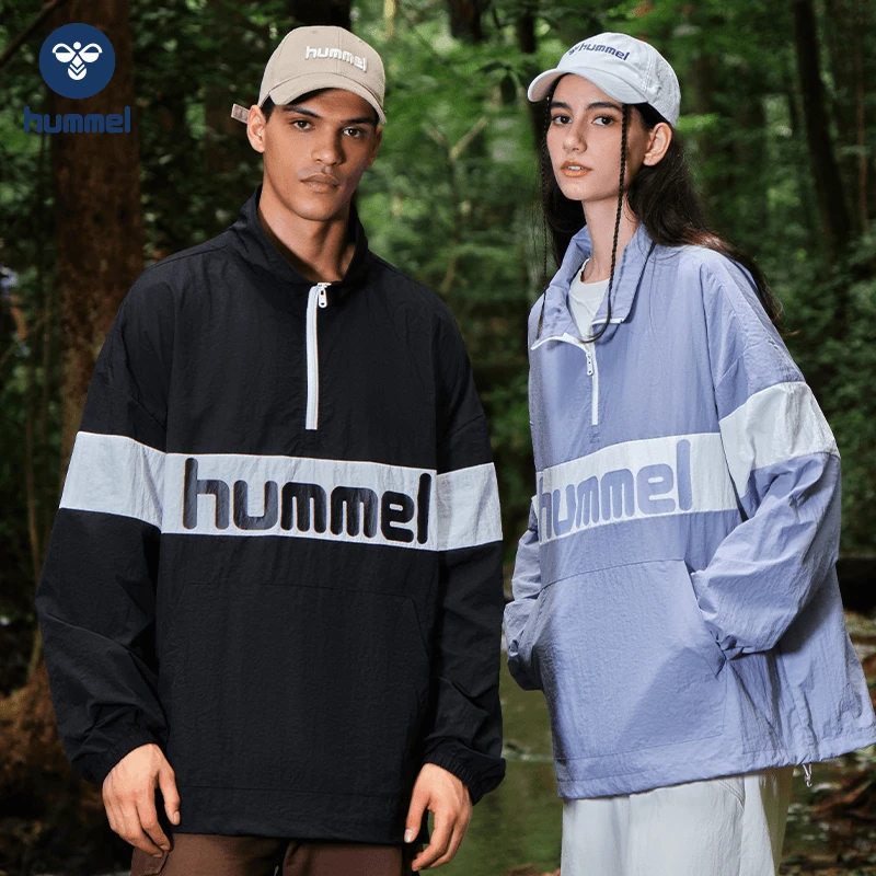 HUMMEL春秋户外防风半拉链夹克开衫内搭男女同款外套JFCW02362