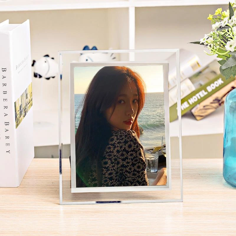 虞书欣周边同款水晶玻璃相框横竖洗照片毕业生日礼物男女来图定制