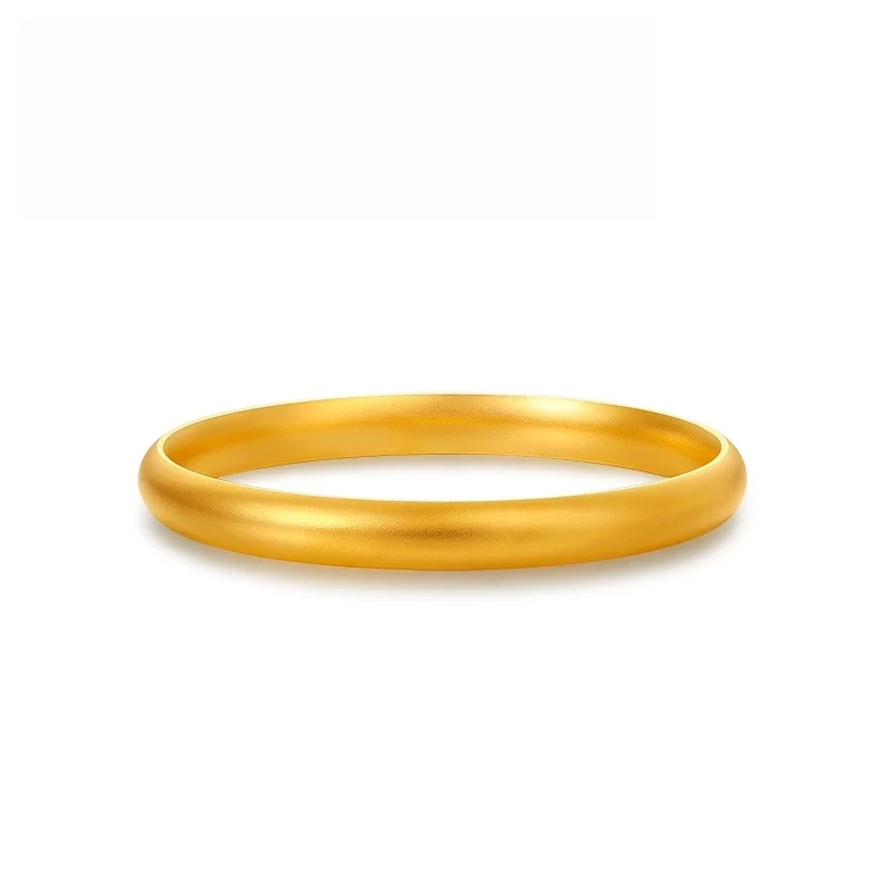 足银手镯 女款时尚复古传承磨砂实心素款简约经典天元泥鳅背手镯