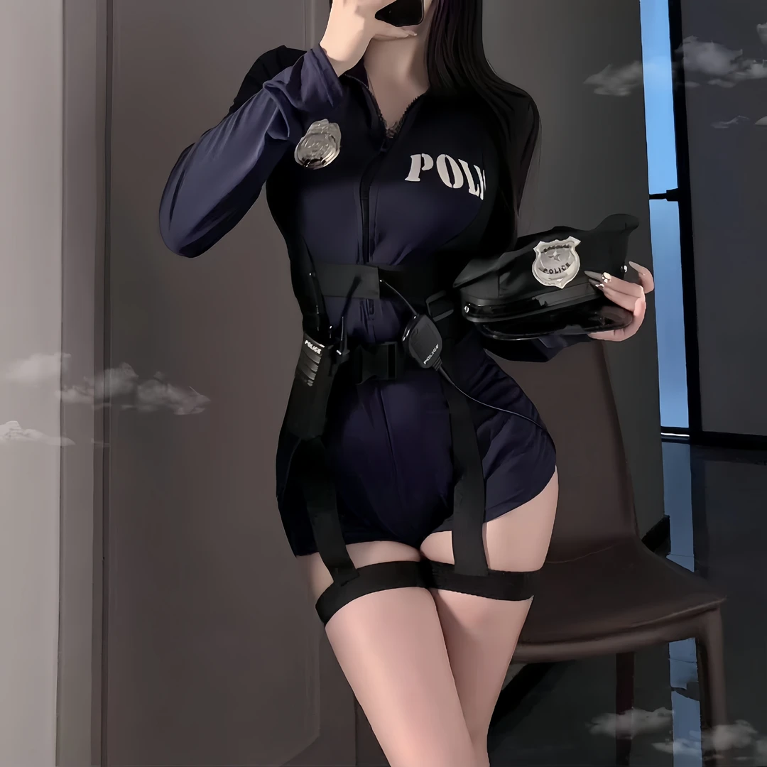 【兔子警官】性感cos纯欲警官制服包臀裙约会套装战袍瘦万圣节