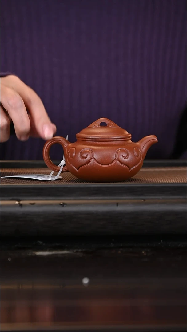 【闪购商品】紫砂茶壶1212 汪秋生仿古如意【小】